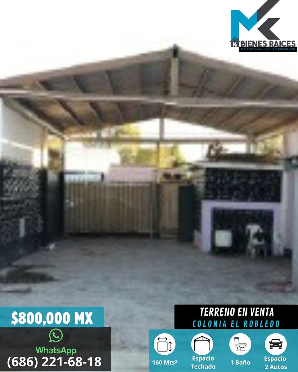 ¡En venta terreno en Col. El Robledo (Mexicali, B.C.)!