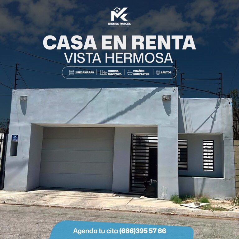 ¡En renta casa en Vista hermosa (Mexicali,B.C.)!